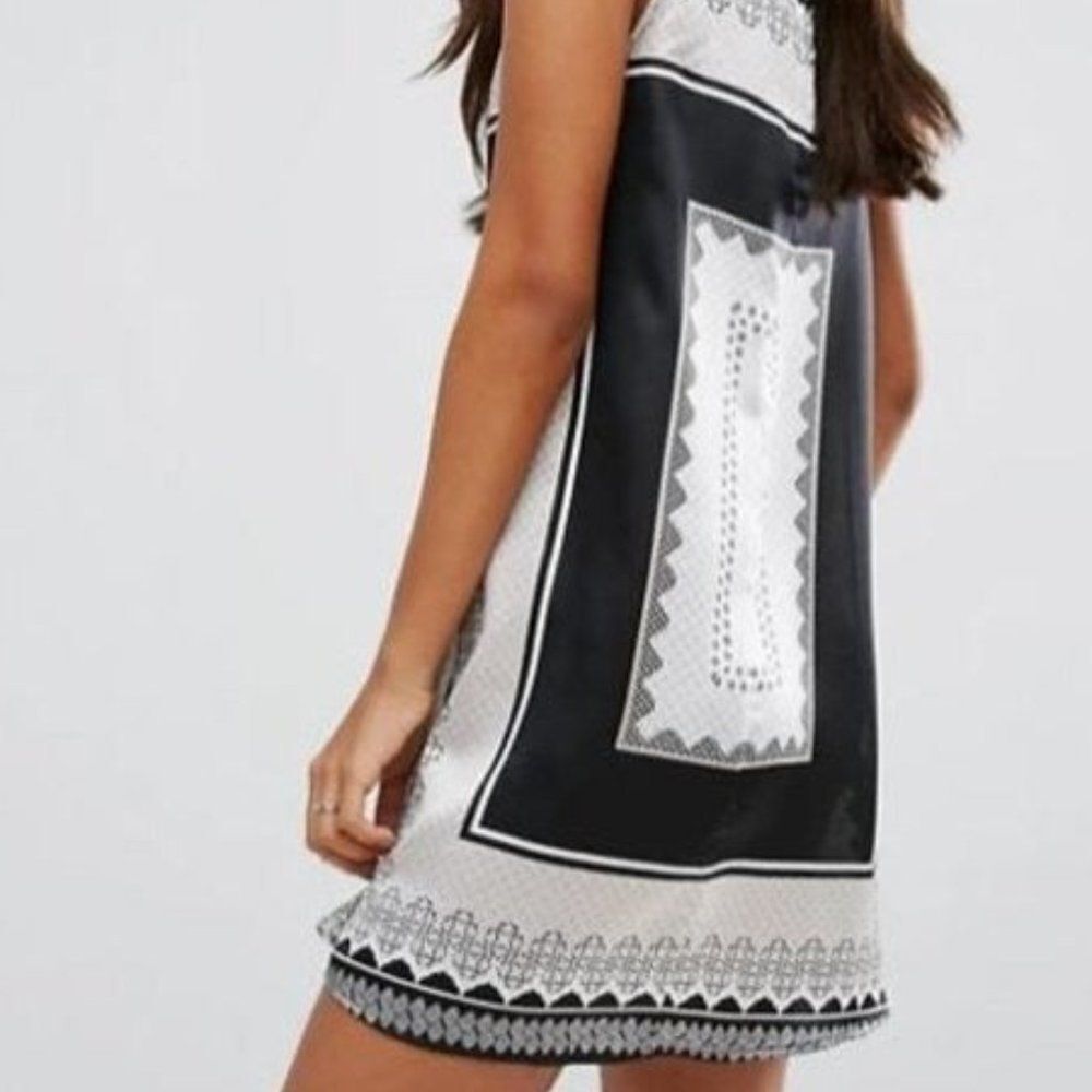 ASOS • Satin Slip Artisan Dress - Picture 3 of 3